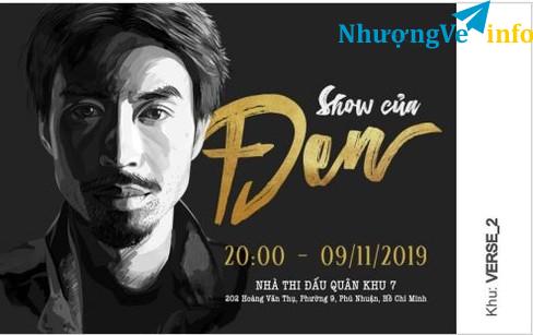 Ảnh Vé show của Đen 9/11/2019