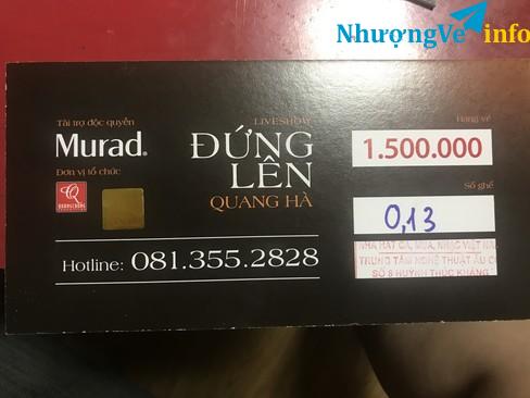 Ảnh Liveshow Đứng lên Quang Hà