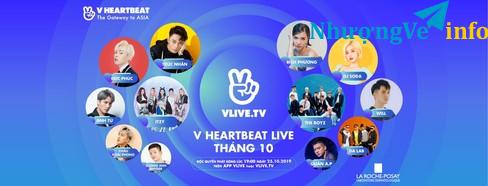 Ảnh BÁN VÉ V HEARTBEAT LIVE NGÀY 25/10 – LIÊN Hệ mua vé 0847024725. A Tâm