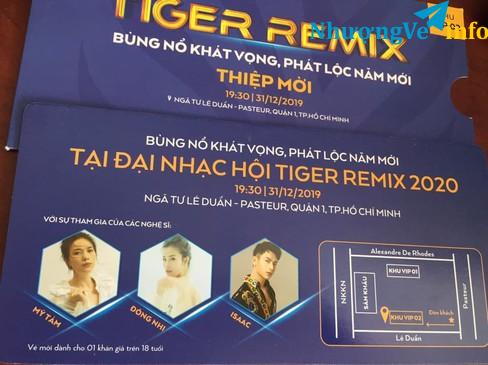 Ảnh Vé VIP Countdown Tiger Remix 31/12 HCM : Mỹ Tâm, Đông Nhi, Issac, Đen Vâu, Bảo Anh...
