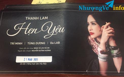 Ảnh Bán vé liveshow Thanh Lam ngày 21/3/2021