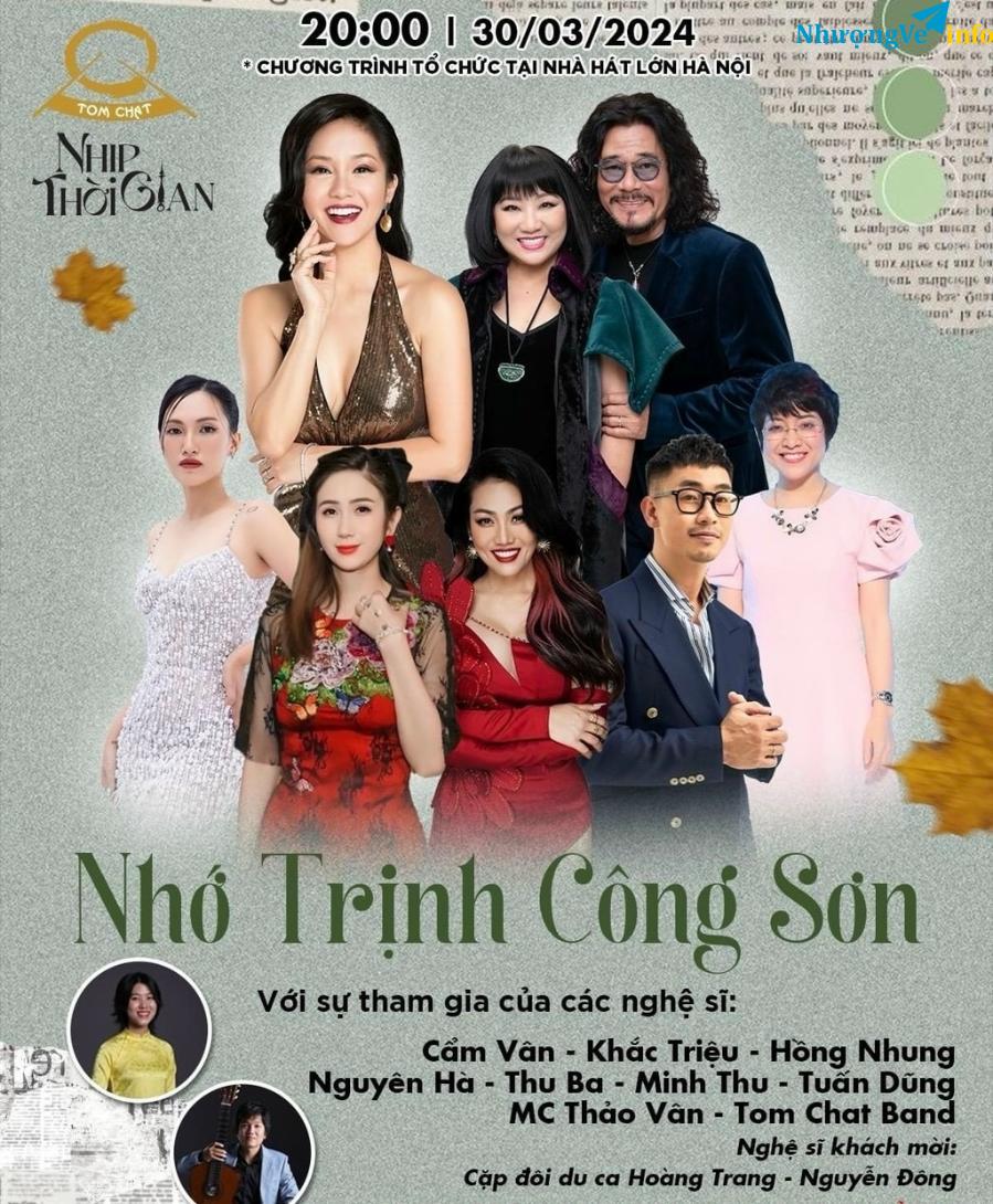 Ảnh Bán vé đêm nhạc Trịnh Công Sơn tại nhà hát lớn Hà Nội
