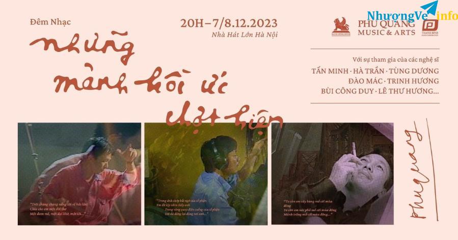 Ảnh Bán vé đêm nhạc Phú Quang 7&8/12/2023 tại nhà hát lớn Hà Nội