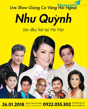 Ảnh Mua vé xem liveshow Như Quỳnh 2018 giá rẻ chỉ từ 600k