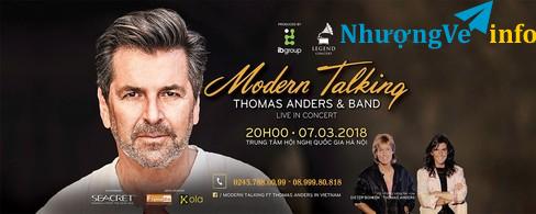Ảnh Cần mua lại vé Modern Talking ft Thomas Anders & Band in Viet Nam 2018