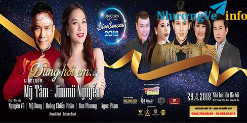 Ảnh [ Đơn vị phân phối vé chính thức] Bán vé đêm nhạc live concert Đừng Hỏi Em Mỹ Tâm - Jimmy Nguyên