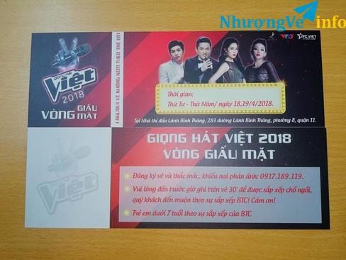 Ảnh THE VOICE Vòng Giấu Mặt Nhận Vé Tại Sân Khấu