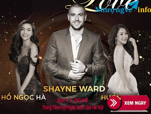 Ảnh BÁN VÉ LIVESHOW SHAYNE WARD 20/11/2018 – LIVE FOR LOVE