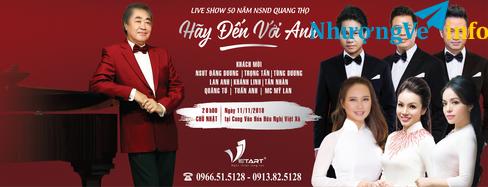 Ảnh Bán vé liveshow NSND Quang Thọ: Hãy Đến Với Anh - Ban Tổ Chức- 0966 51 51 28