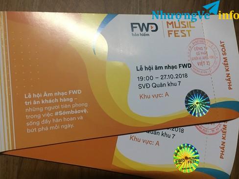 Ảnh Vé Music Festival FWD - Khu A