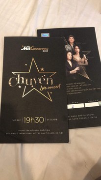 Ảnh Mình muốn nhượng lại hai vé xem Chuyển liveconcert 2018 vào thứ bảy ngày 1/12/2018