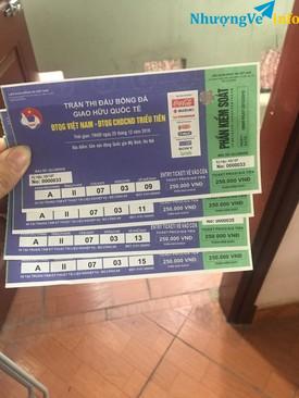 Ảnh mình có 2 vé giá gốc 250k bóng đá việt nam đá với triều tiên ngày 25/12