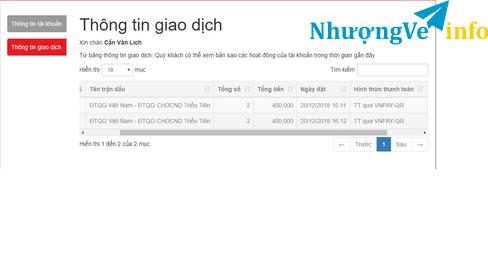 Ảnh Bán lại 04 vé trận giao hữu Việt Nam - Triều Tiên ngày 25/12