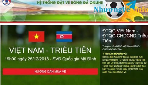 Ảnh Pass 2 cặp vé Việt Nam - Triều Tiên giá hợp lý