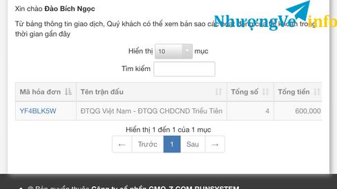 Ảnh Vé đá bóng giao hữu Việt Nam! Triều Tiên