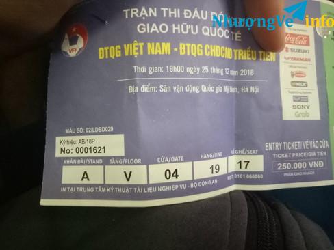 Ảnh Vé Việt Nam vs Triều Tiên