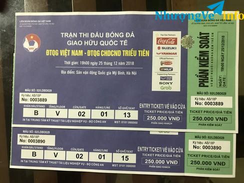 Ảnh Bán cặp vé vị trí đẹp Việt Nam Triều Tiên