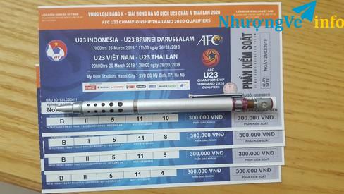 Ảnh Pass lại 2 cặp vé đẹp U23 VN vs Indo (24/3) & U23 VN vs Thái Lan (26/3)