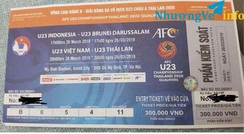 Ảnh Bán vé trận U23 VIỆT NAM - U23 THÁI LAN ngày 26/3