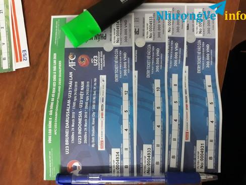 Ảnh Bán vé 4vé liền nhau VN-INDO KHÁN ĐÀI BII CỬA 4