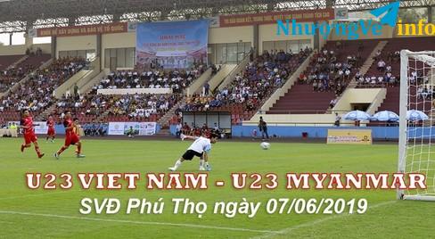 Ảnh Nhận đặt vé xem bóng đá trận đấu giao hữu Quốc tế giữa ĐT U 23 VN -ĐT U23 Myanmar tại SVĐ Việt Trì