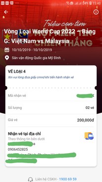 Ảnh Nhượng cặp vé D giá 2 tr. Chốt nhanh mình giữ giá.