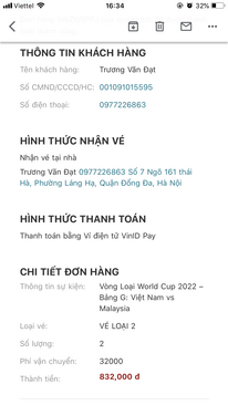 Ảnh Cần bán 1 cặp vé loại 400k