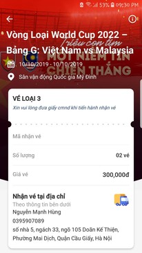 Ảnh Vé 300k VN - Malaysia