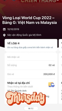 Ảnh 2 cặp vé loại 4 Việt Nam - Malaysia 10/10