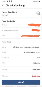 Ảnh Nhượng 02 cặp vé  QR code trận vn vs malaysia