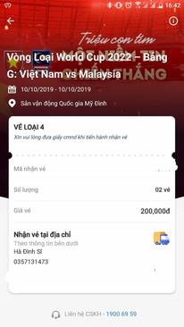 Ảnh Bán 2 cặp vé bóng đá loại 4