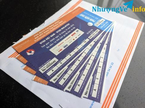 Ảnh Pass 2 cặp vé trận việt nam malay vé loại 2 khán đài a