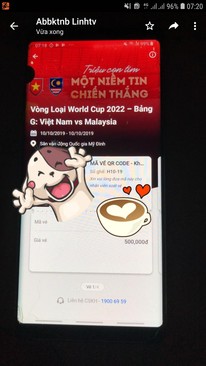 Ảnh 1 cặp vé QRCode khán đài B không đi cần bán