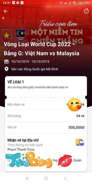 Ảnh cần tiền nên bán rẻ 4 vé 500k !!!