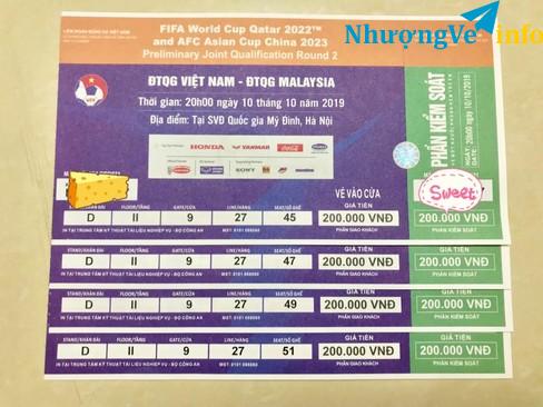 Ảnh Bán 2 cặp vé khán đài D - Việt Nam vs. Malaysia