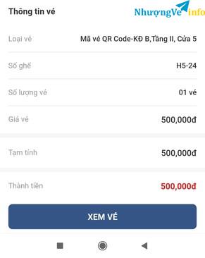 Ảnh Em có thừa 1 vé QR Code muốn để lại, ai có nhu cầu xin liên hệ với em qua số 0866519616 ạ