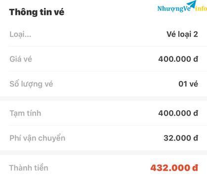 Ảnh Bán 1 vé loại 400 trận VN UAE