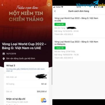 Ảnh 1 cặp 200 và 1 cặp 300 trận VN-UAE muốn bán