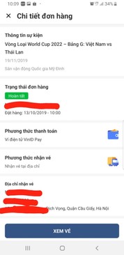 Ảnh Bán cặp vé loại 4 (200k) trận Việt Nam - Thái Lan