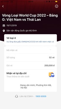 Ảnh VÉ VIỆT NAM - THÁI LAN 200k !!