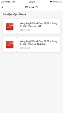 Ảnh Bán 1 cặp trận VN - UAE 1 cặp VN - Thái Lan