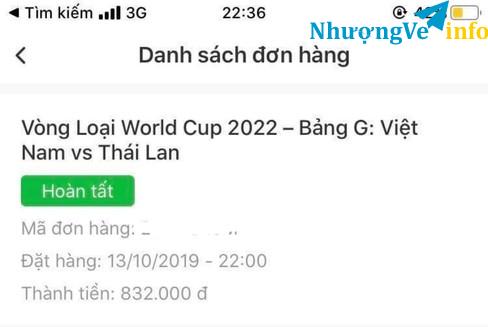 Ảnh Cần bán vé bóng đá 2 trận UAE và Thái Lan hạng VIP1,2