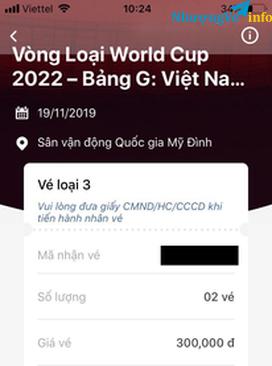 Ảnh Bán cặp vé trận VN vs Thái Lan