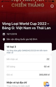 Ảnh Nhượng vé Bóng đá VN - UAE & VN - Thái Lan Combo giá rẻ