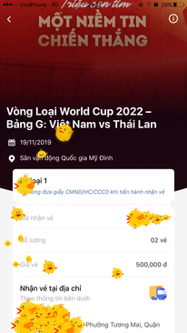 Ảnh Bán 1 cặp vé 500k thái lan Việt Nam !!!!