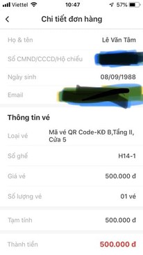 Ảnh 1 vé bóng đá QR code trận VN-UAE