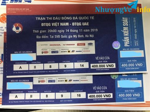 Ảnh Bán vé trận VN- UAE ngày 14/11 -1 cặp 400k