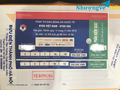 Ảnh Pass cặp vé loại 200k, trận Việt Nam VS UAE, ghế cạnh nhau