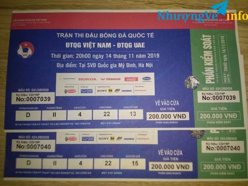 Ảnh Bán vé trận Việt Nam - UAE ngày 14/11