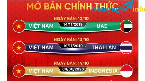 Ảnh Bán 5 cặp vé bóng đá loại 3 trận VN - Thai Lan